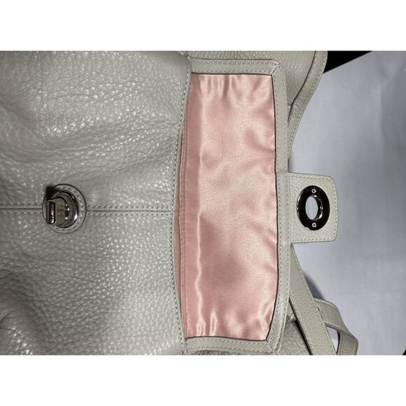 Coach Legacy Tote #19264 Leather Chalk Ivory Pocket Shoulder Bag EUC - Picture 12 of 16